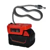 Adaptador de Batería Mini Mini para Dewalt 20V Milotech Makita 18V Tipo C USB Calibre 18AWG