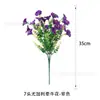 En stock flor de simulación Eucalipto campanilla de la mañana flor de simulación ramo pequeño alto sentido trompeta de eucalipto estilo pastoral