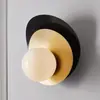Lámpara de Pared con Pan de Oro Vintage para Dormitorio, Mesita de Noche, Luz Ambiental, Pasillo de Entrada, Pasillo, Balcón, Estilo Nórdico Moderno, Lujo Ligero, Creativa