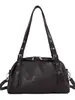 Bolso de Mujer de Moda Texturizado de Color Sólido, Bolso de Mano Cruzado, Bolso Boston Tipo Almohada de Gran Capacidad para el Trabajo