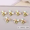 Arte de Unhas Laço Celebridade da Internet Decorações Estreladas para Unhas Borboleta Cravejada de Diamantes Unhas Postiças DIY Acessórios de Metal