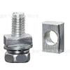 Tornillo de combinación triple hexagonal cruzado de material de acero al carbono transfronterizo, juego de arandelas a juego con marco para placa de matrícula de calibre estadounidense