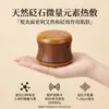 Pote de Moxabustão de Madeira de Nogueira e Pedra para Uso Doméstico, Massagem de Meridianos, Gua Sha, Pote de Moxabustão Portátil, Óleo Essencial de Rosa para Bem-Estar, Moxabustão Quente com Artemísia