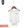 Ropa de bebé sin mangas con bolsa, ropa para bebé con sobrepeso, ropa ligera de algodón puro para gatear, chaleco para recién nacido, todo en uno, ropa de verano transpirable