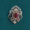 Broche Nuevo Vintage Hueco de Pedrería Estilo Corte Indio Pin para Chaqueta de Traje Joyería Accesorios Atmosféricos para Bufanda de Mujer