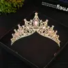 Corona de Novia Barroca Retro Transfronteriza con Pedrería Marquise, Diadema para Ceremonia de Mayoría de Edad, Accesorio para el Cabello Estilo Palacio, Corona de Princesa Reina