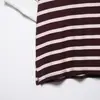 Camisa Polo Listrada Patchwork Moda Tendência Casual Versátil Quente Vendida na Aliexpress Estilo Europeu e Americano