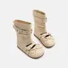 Botas de tornozelo femininas estilo retro de Hong Kong com laço, nova coleção outono 2026, botas longas casuais, doces e estilosas, botas de couro com sola macia, botas de cano curto