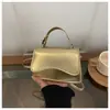 Bolso Cuadrado Pequeño para Mujer, Cruzado, Superficie de Espejo, Casual, para Viajes Diarios, de un Solo Hombro, Brillante, Estilo Nuevo 2026, Texturizado, de Moda, Lacado, Elegante, Sencillo