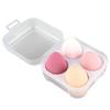 Esponja de Maquillaje Forma de Gota de Agua Calabaza Corte Diagonal Lavado Facial Esponja de Algodón Beauty Blender Esponja de Maquillaje Base Cosmética Líquida Set