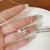 Requintado e Pequeno Colar de Pérolas Estrela do Mar Mulher Luz Luxo Design Exclusivo Sentido Clavícula Cadeia Estilo Frio Simples Estrela Colar Cadeia