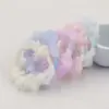 Nuevo anillo para el pelo de encaje de malla para niña, hebilla plana, cuerda para el pelo de celebridad de Internet INS de hada, accesorios para el pelo de organza color crema para bricolaje