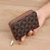 Billetera Corta de Moda 2025 para Mujer con Cremallera para Monedas Mini Bolso de Mano Estampado Bolso de Monedas de Moda Portatarjetas Casual