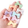 Cor de banho AB acrílico imitação laço cor sólida contas furo reto contas soltas joias DIY colar grampo de cabelo material para contas