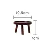 Soporte para Flores Base de Maceta de Cerámica Estante para Flores Soporte para Acuario Jarra de Vino Adorno Creativo Soporte para Comedero de Gato y Perro Mini