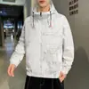 Jaqueta trench coat masculina de marca da moda, estilo coreano para primavera e outono, corte solto, plus size, jaqueta casual de trabalho de outono, ins