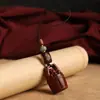 Llavero Colgante para Coche Sandalo Un Cubo de Oro para Hombres y Mujeres Cadena Creativa para Teléfono Móvil Colgante para Llavero