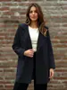 2026 Nuevo Abrigo de Lana Elegante de Otoño/Invierno Transfronterizo Europeo y Americano para Mujer Chaqueta de Lana Holgada de Doble Botonadura