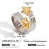 Design de Nicho Silencioso Anel de Joia Estrela de Cinco Pontas Transfronteiriça Aço Titânio Cor Natural Joia Colar Brincos de Aço Inoxidável