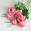 Rosa de Terciopelo Artificial de un Solo Tallo para Decoración de Lugar de Boda, Flores Artificiales para Celebraciones de Boda, Rosas de Terciopelo