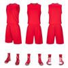 Traje de Ropa de Baloncesto para Adultos de Color Sólido Jersey de Competición para Estudiantes de Primaria y Secundaria Chaleco de Entrenamiento de Verano Uniforme de Equipo Camiseta de Balón Estampada