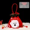 Bolsa de regalo de decoración navideña, bolsa de manzana de Santa Claus transfronteriza, bolsa de dulces para niños, empaque de manzana para Nochebuena