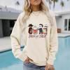 Suéter deportivo de manga larga para mujer, con estampado informal, compatible con patrones personalizados, estación independiente transfronteriza entre Europa y Estados Unidos