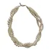 Collar Retorcido de Perlas Multicapa para Mujer, Gama Alta, Versátil, Lujo Ligero, Cadena para Clavícula de Moda, Cadena para Suéter al por Mayor