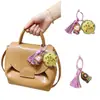 Colgante Llavero Bolsa de Oro Puro 999, Buena Suerte y Riqueza, Cadena para Teléfono Móvil, Regalos Culturales y Creativos al por Mayor