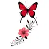 Pegatinas de Tatuaje de Mariposas de Colores al por Mayor Impermeables y de Larga Duración Pegatinas Combinadas de Mariposas Acuarela Soñadoras para Pecho, Cintura y Brazos