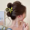 Pinza para el Cabello para Mujer, Pasador Floral de Alta Gama para la Parte Trasera de la Cabeza, Tamaño Mediano para Cabello Fino, Pinza de Tiburón para Peinar el Cabello, Accesorio para el Cabello