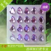 Sensación Viral de Internet 10*14mm 20 Piezas Forma de Gota de Agua Decorativos Adhesivos de Acrílico con Strass para Manualidades Infantiles