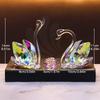 Ornamentos Artesanais de Vidro Cristal Fornecimento Especial Transfronteiriço de Cisne Fino com Diamante Pequeno Presente de Aniversário de Casamento Dia das Mães