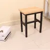 Taburete Redondo de Plástico Taburete de Comedor para el Hogar Venta al por Mayor Taburete Bajo Pequeño Taburete con Almacenamiento Taburete para Alfombra Silla de Madera Maciza para Cambiar Zapatos de Adultos