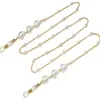 Corrente para Máscara Formato de Coração Novo Japonês e Coreano Corrente de Pérola Colar da Moda Corrente para Óculos Pulseira Quatro em Um Acessórios em estoque