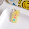 Pingente Chaveiro de Acrílico para Ensino Médio e Vestibular, Acessório DIY com Texto Inspirador para o Sucesso