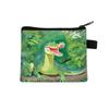 Nova bolsa de moedas de dinossauro de desenho animado, bolsa de cartão infantil para estudantes, bolsa de armazenamento fofa, fone de ouvido de alto valor, lote de fábrica