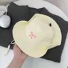 Nuevo Sombrero de Pescador Transpirable Color Caramelo Secado Rápido Lazo Estudiante Chica Linda Protección Solar Sombrero de Montañismo