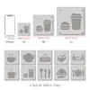 Pegatinas de Pared Autoadhesivas de Hoja Dura Engrosada Transfronterizas para el Hogar Cocina Impermeables y a Prueba de Aceite Decoración de Pared de Sala de Estar Pegatinas de Azulejos de Cristal