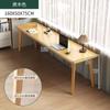 Escritorio Doble Pata de Madera Maciza Mesa Larga Escritorio de Oficina Hogar Dormitorio Pared de Ventana Mesa Estrecha Banco de Trabajo Mesa para Computadora