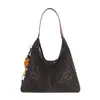 Bolso tote de moda coreana retro con estampado de leopardo, bolso casual francés para mujer, alto valor estético, gran capacidad, bolso de hombro para el día a día