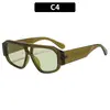 2026 Moda Nueva Estilo Coreano Doble Puente Modernos Versátiles Gafas de Sol Elegantes Cuadradas Estilo Callejero Protección UV
