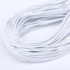 En stock 1mm-5mm cuerda elástica de látex blanco y negro cuerda de bungee para trampolín de fitness cuerda de banda elástica cuerda elástica redonda 4mm
