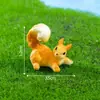 Terrario de musgo, un paisaje en miniatura creativo y adorable con una ardilla realista, decoración de jardinería DIY y pequeño adorno de mesa