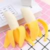 Banana Descascando Simulada Brinquedo Infantil Descompressão Criativa Apertar Música Rebote Lento Truque Descompressão Ventilação Brinquedo de Fruta