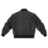 Jaqueta de couro masculina de outono, jaqueta baseball minimalista americana, jaqueta bomber estilosa masculina, peça externa versátil casual