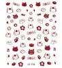 Pegatinas Calcomanías para Uñas Portátiles Panda Mariquita de Siete Estrellas Tortuguita Colección Linda Cuadrícula Completa Linda Pegatinas para Uñas DIY
