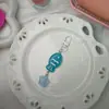 Llave de Cadena Estrella H54 Pez Snapper Transparente Quemado Colgante Estrella Brillante Colgante Regalo para Novia Pareja Adornos Colgantes