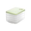 Caja Simple para Empanadillas Hogar Grado Alimenticio Congelación Especial Sellada Conservación Fresca Wonton Congelado Rápido Cocina Refrigerador Caja de Almacenamiento