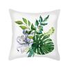 Almohada de Amazon, Funda de almohada de flor de planta, Cojín de almohada para sofá, Comercio exterior transfronterizo Fabricante mayorista de fundas de almohada estampadas